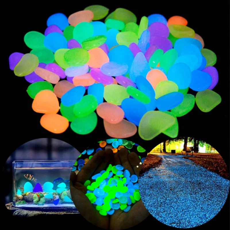 

Glow in the Dark Garden Pebbles Sidewalk Garden Terrace Patio Fish Tank Decoration Glow Stone Adornos Para Jardines Y Terrazas