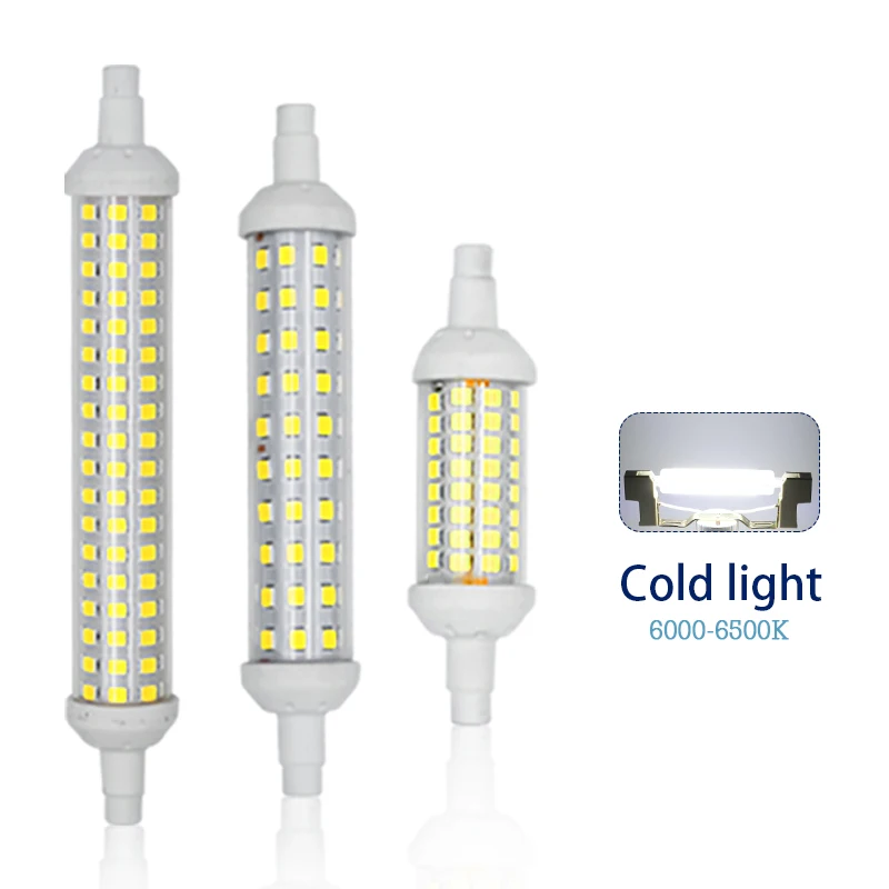 6 шт./лот R7S Светодиодная лампа Вт 9 12 SMD 2835 78 мм 118 135 AC 220 В 240 энергосберегающий