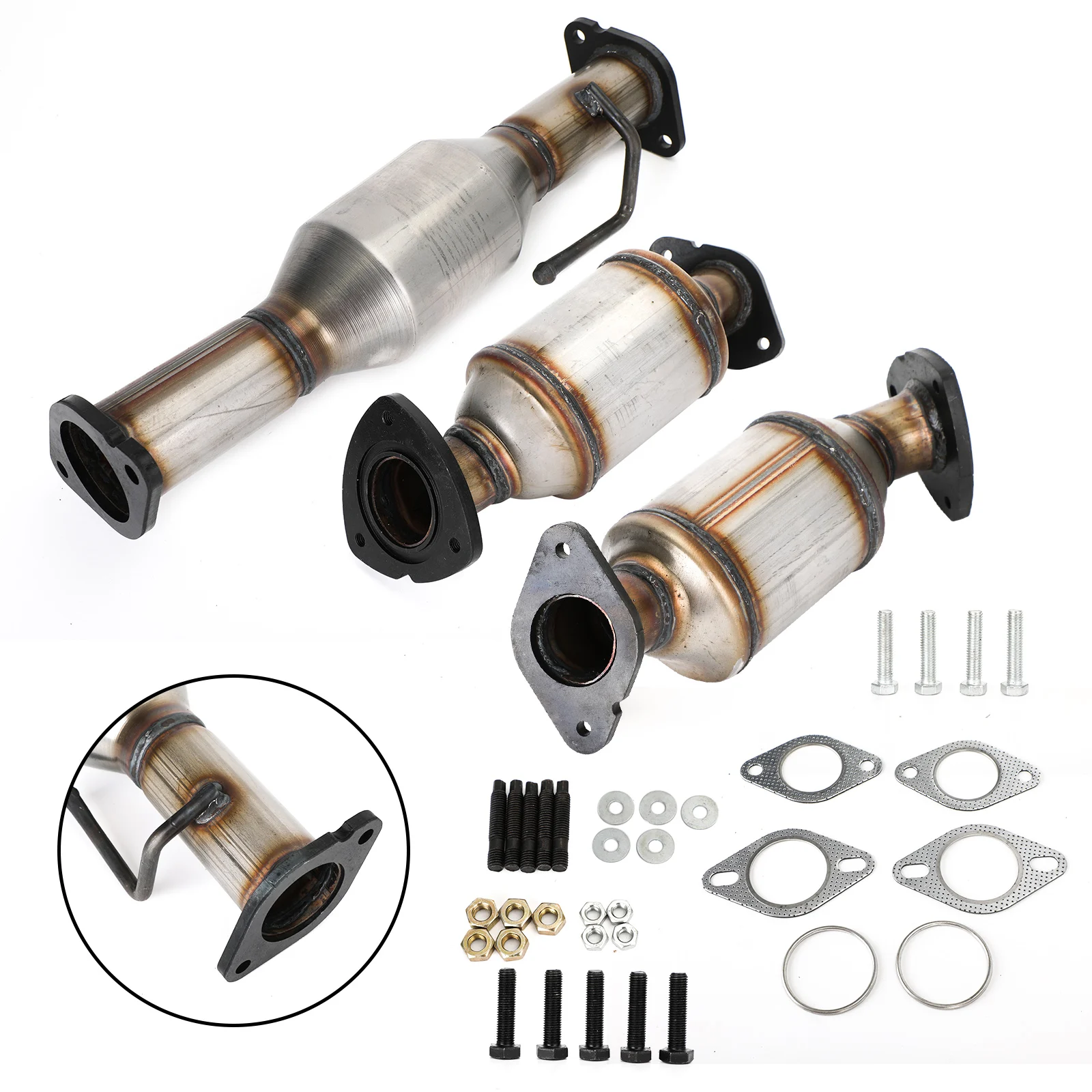 

Areyourshop All 3 Left Right Rear Catalytic Converter For Buick GMC Acadia 3.6L V6 2009-2017