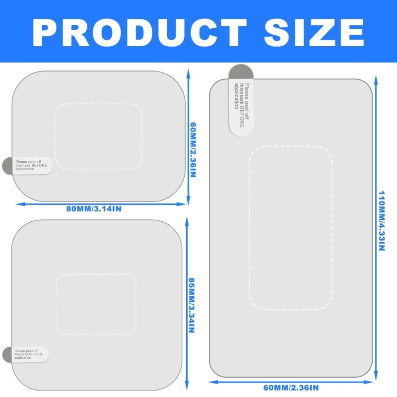Электростатические наклейки для прозрачного крепления видеорегистратора