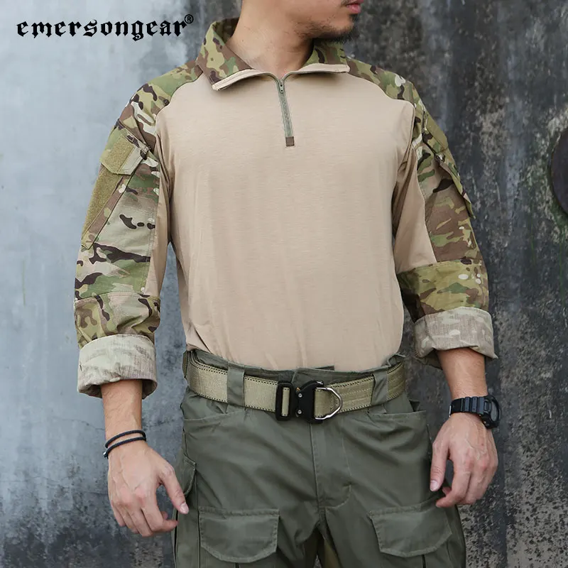 Фото Emersongear обновленная версия G3 боевая рубашка тактические Мужские BDU спортивные облегающие рабочие Топы подлинные треккинговые охотничьи походы №1