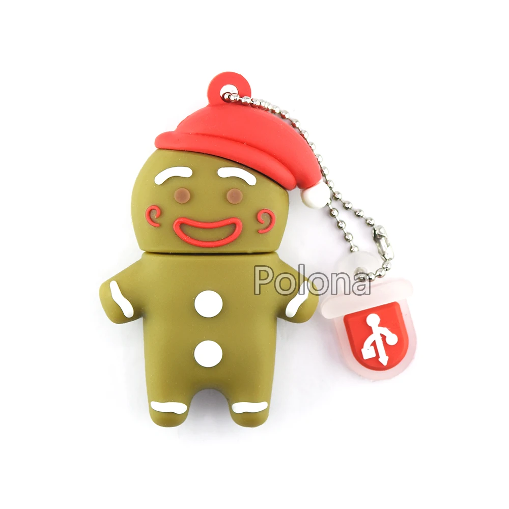 Флэш-накопитель Usb 2 ГБ 4 8 16 32 64 128 256 512 Рождественская елка снеговик Санта Клаус
