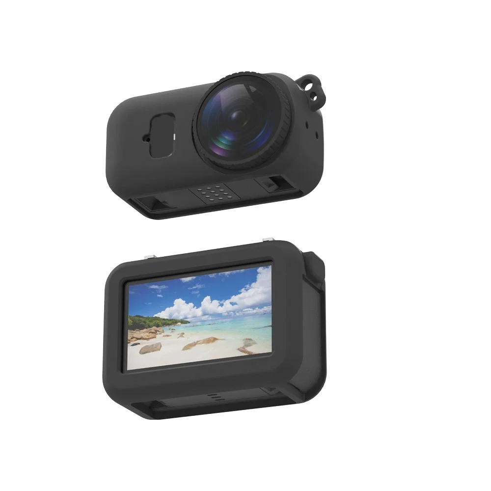 Фото Для корпуса камеры DJI OSMO NANO, полный защитный чехол, защитный чехол для объектива, силиконовый, черный, красный, синий №1