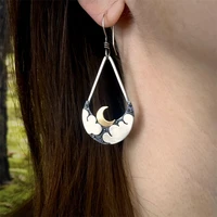 sweet romantic style womens fashion pendant earrings stars night blank cloud moon earrings female featured party gift jewelry
