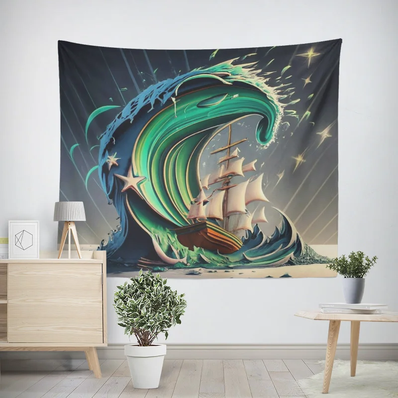 Психоделический гобелен 100% полиэстер