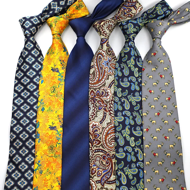 

9cm Brand Paisley Floral Neckties Formal Business Ties for Men Wedding Retro Paisley Necktie Men's Business Bridegroom Neckties