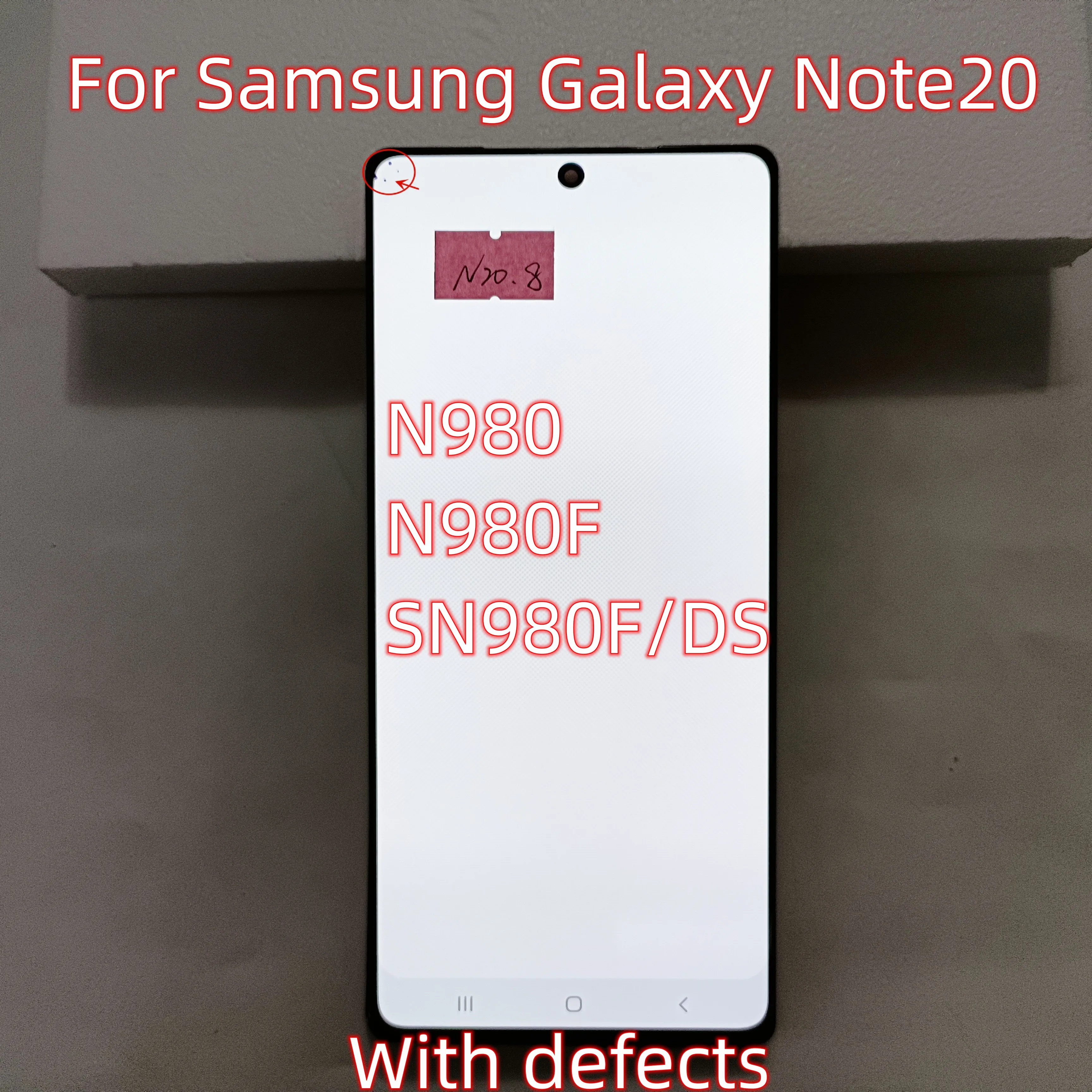 100% Оригинальный 6,7 'дисплей Note 20 ЖК-дисплей для Samsung Galaxy Note20 N980 N980F SN980F/DS сенсорный ЖК-экран дигитайзер Запасные части