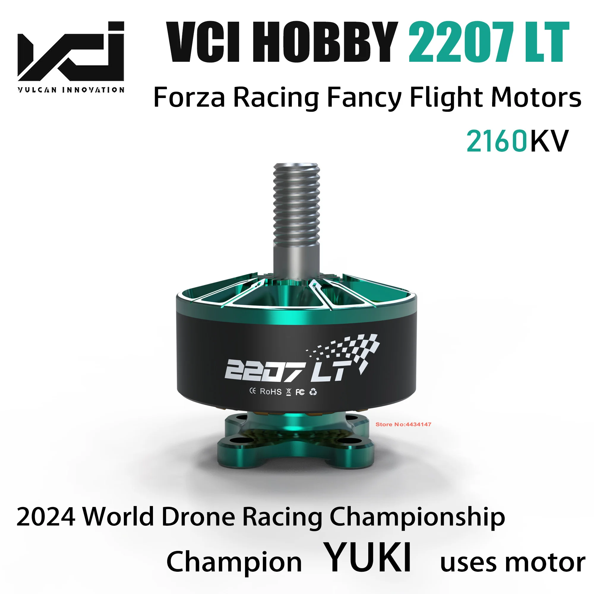 Бесщеточный двигатель VCI HOBBY 2207LT 2160KV 6S FPV бесщеточный GEMFAN 5127.5 реквизит NSK NMB для RC