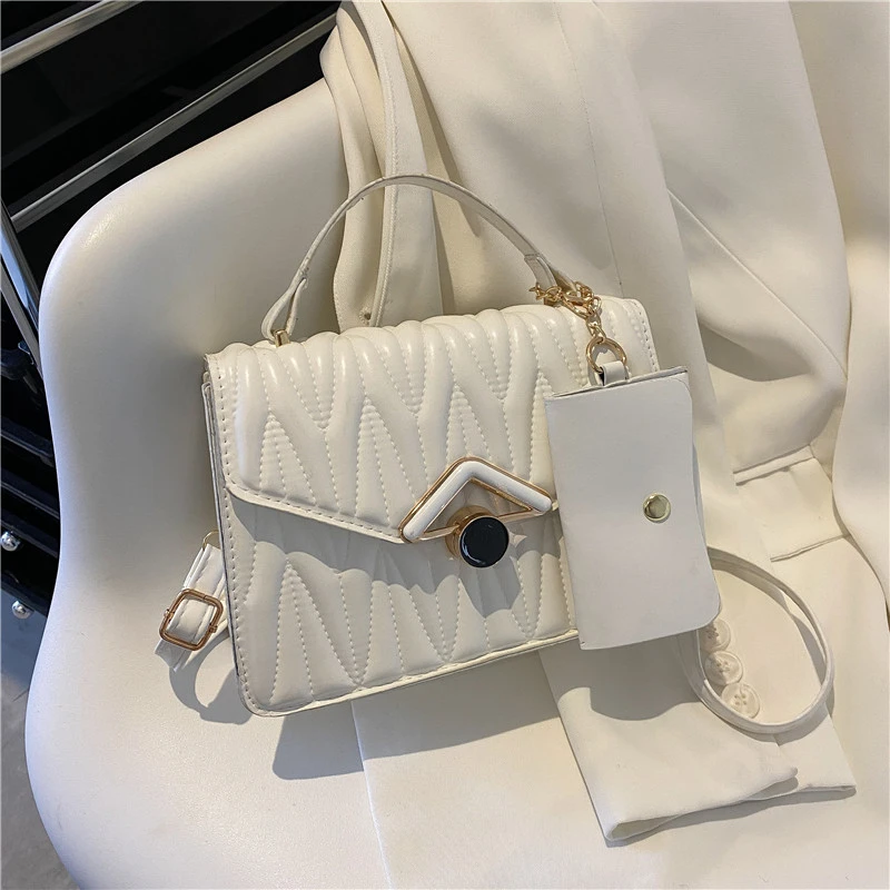 

Summer Women's Shoulder Bags Purses and Handbags Luxury Designer Messenger Bag Fashion Simple Female Lipstick Bag