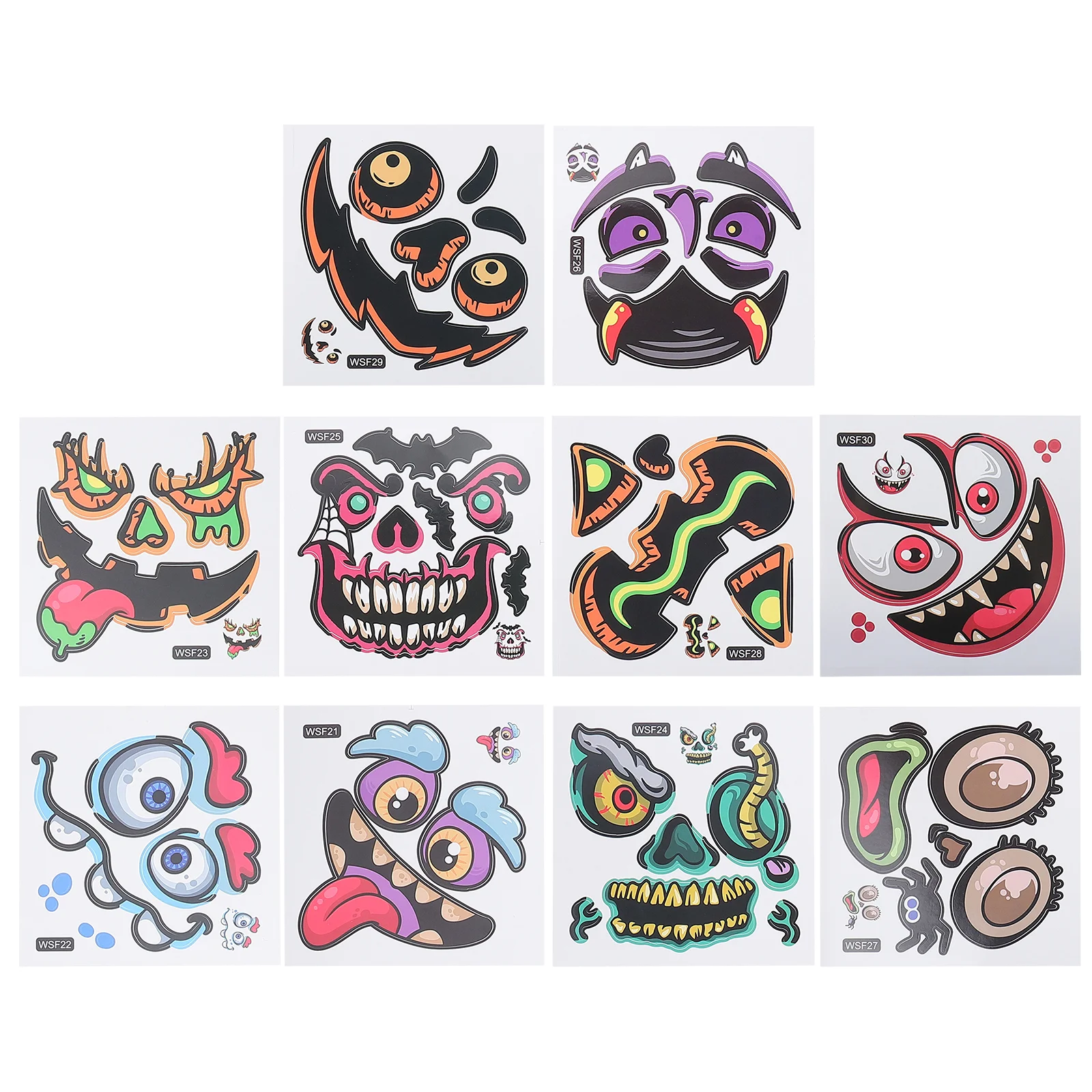 

Stickerspumpkin Face Window Sticker Decals Lantern Jackwall Decal Trick Or Treat Decorating Diy Party Glass Decorations Favors