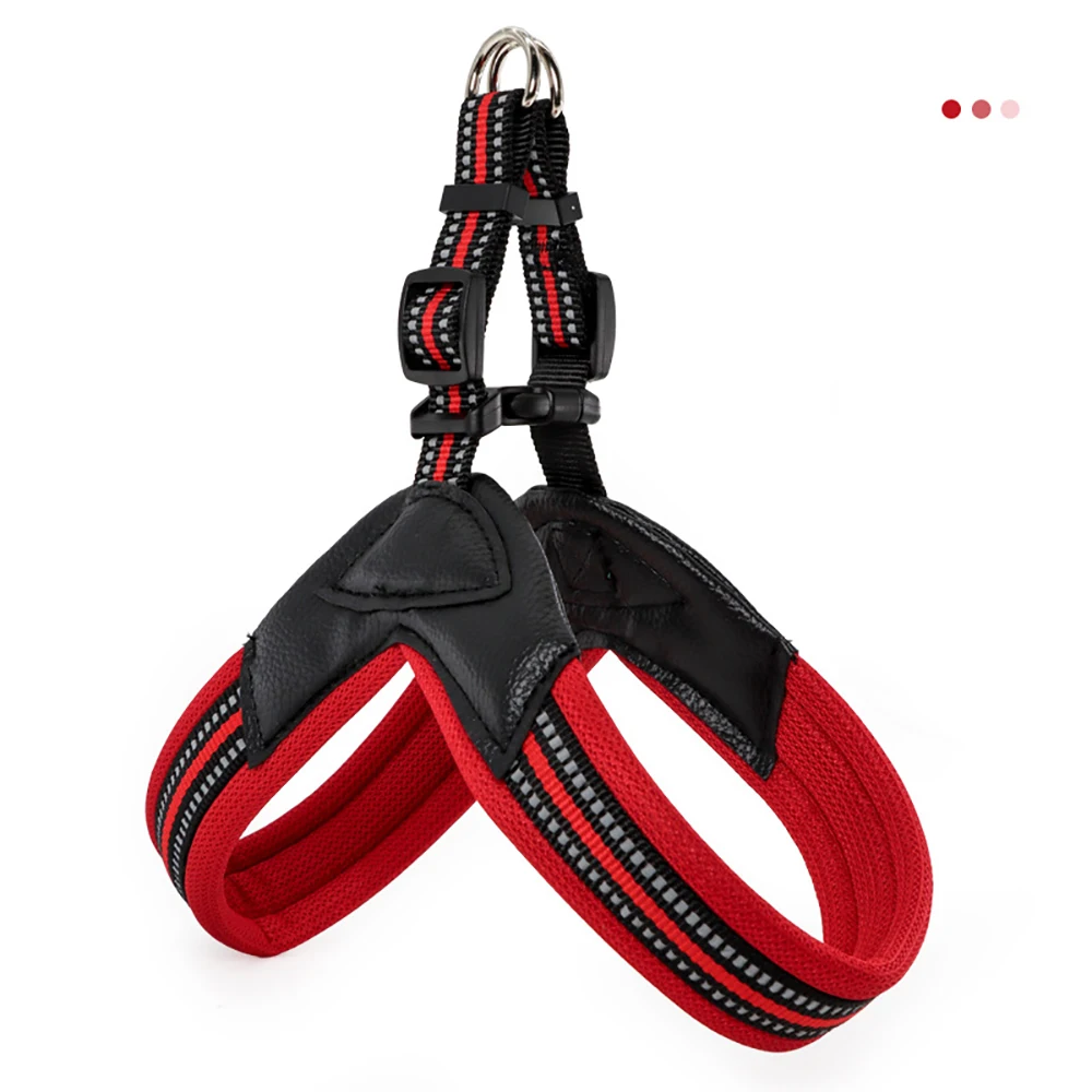 

Small Medium Dog Harness Nylon Reflective Chest for Dog Accessories Pet Items Supplies French Bulldog Pug Walking Outdoor Travel