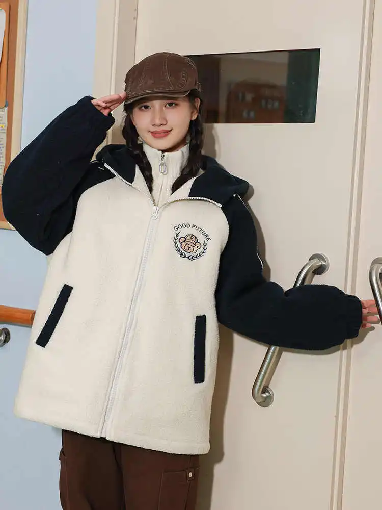 Осенне-зимняя одежда для школьников младших классов верхняя свободная девочек в