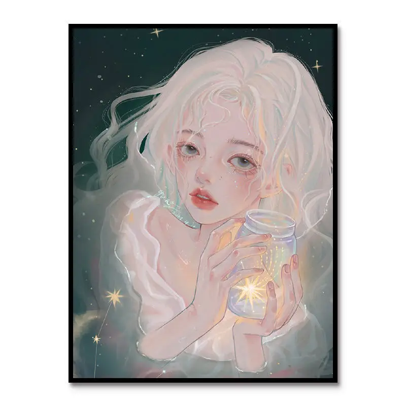 

3391Ann-Tulip diy Цифровая масляная живопись, картина маслом, акриловая Цветочная живопись, взрыв, ручная работа, пейзаж, живопись