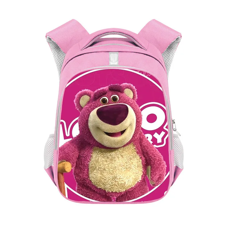 Disney Bag Strawberry Bear Children Backpack Student Large Capacity Backpack Fashion Cute Cartoon Backpack Girls Large Backpack