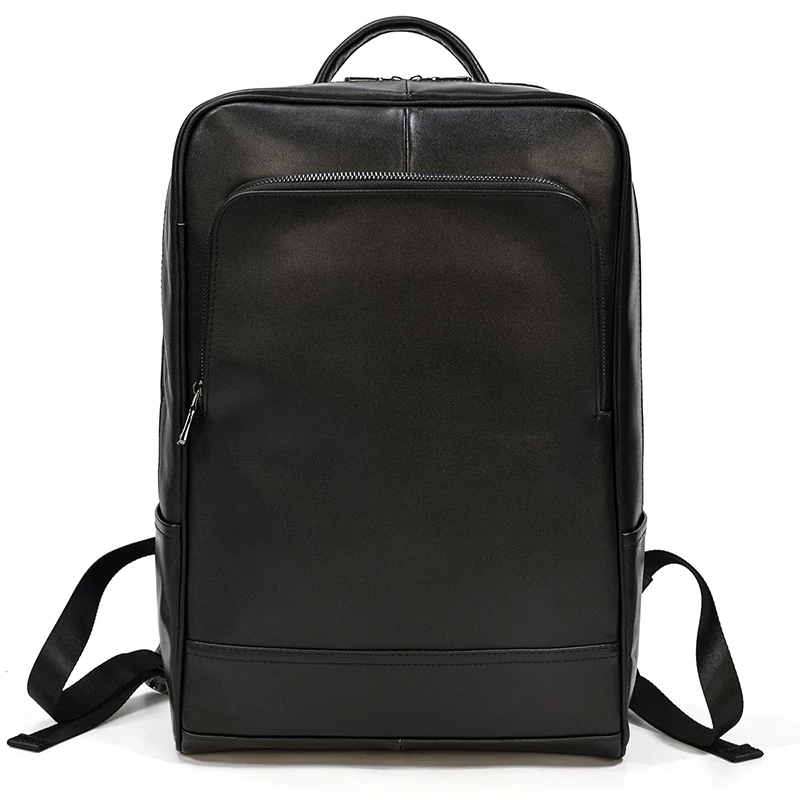 High Quality Men Business Backpack Bag For Men Genuine Leather Men's Travel Laptop Backpack Fashion School Bag For Teenage Boy