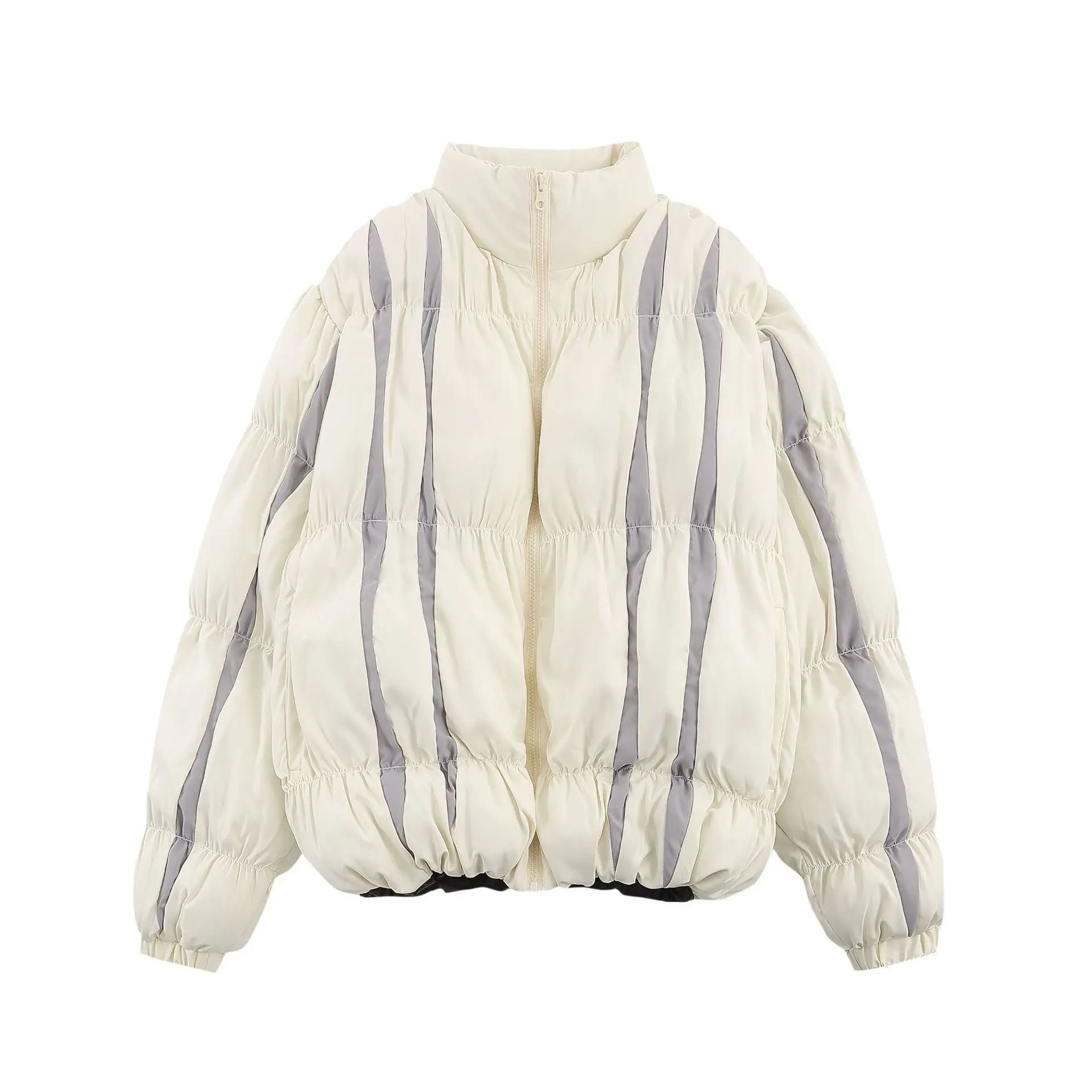 Luxury Design Parkas Winter Coats Padded Jackets Men's Fashion Streetwear Coats Pleated Trend Designer Coat For Men Oversized