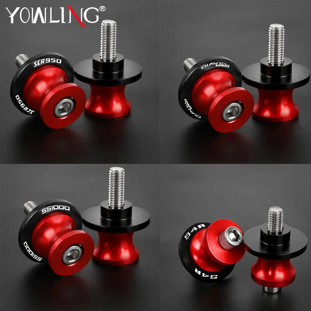 

Swingarm Spool For DUCATI 999 999R 999S DIAVEL1260 S4R S4RS SCR950 SS1000 Motorcycle M6 Stand Screws CNC Motorcycle Accessories