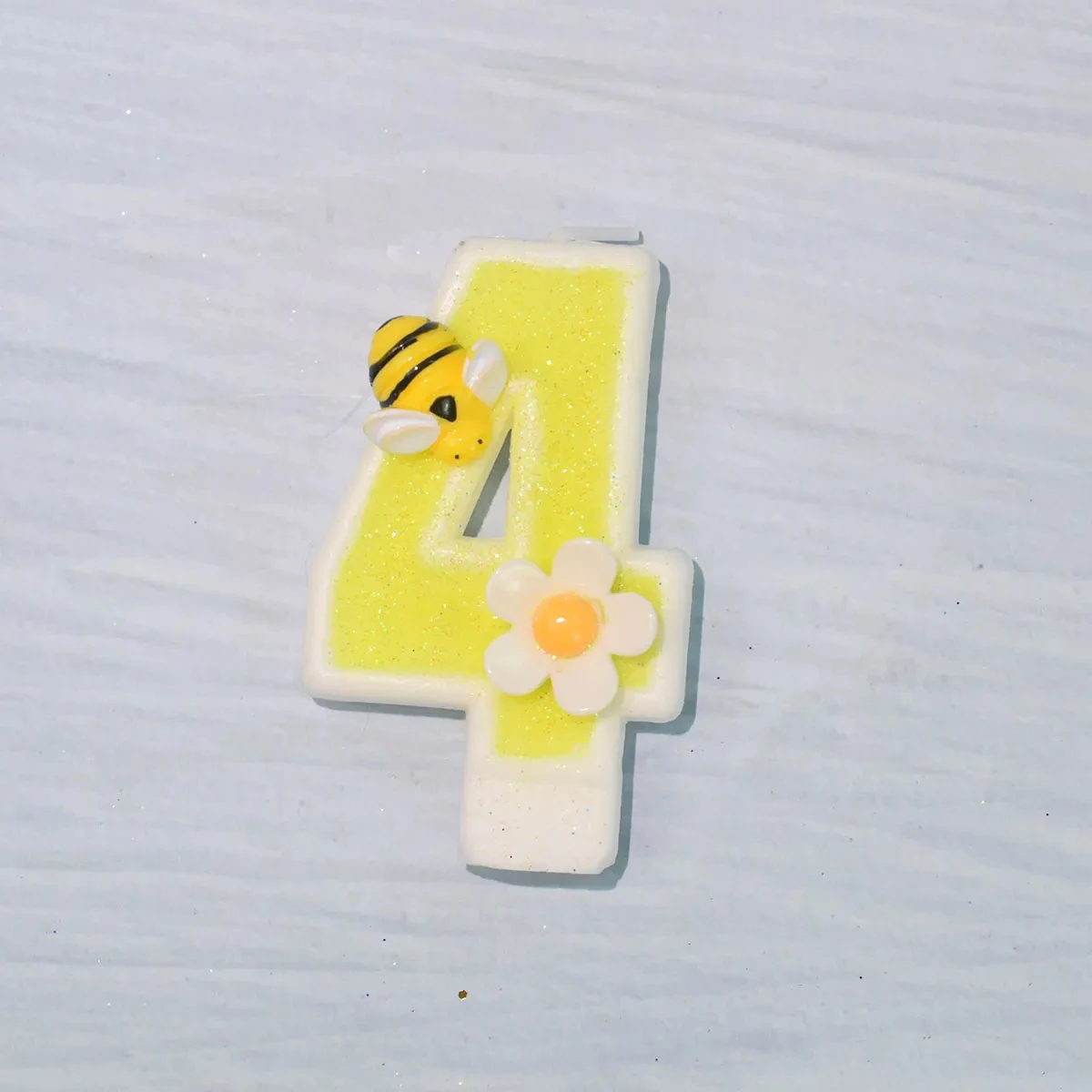 Bear Daisy Yellow Smiley свеча в виде подсолнуха для украшения торта девушка на день