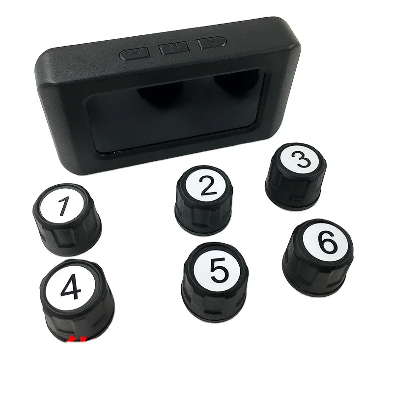 

Tire Pressure Monitor System Truck Tpms Smart Car Internal Car Alarm Smart Wireless Solar-powered With 6 Sensors TMPS