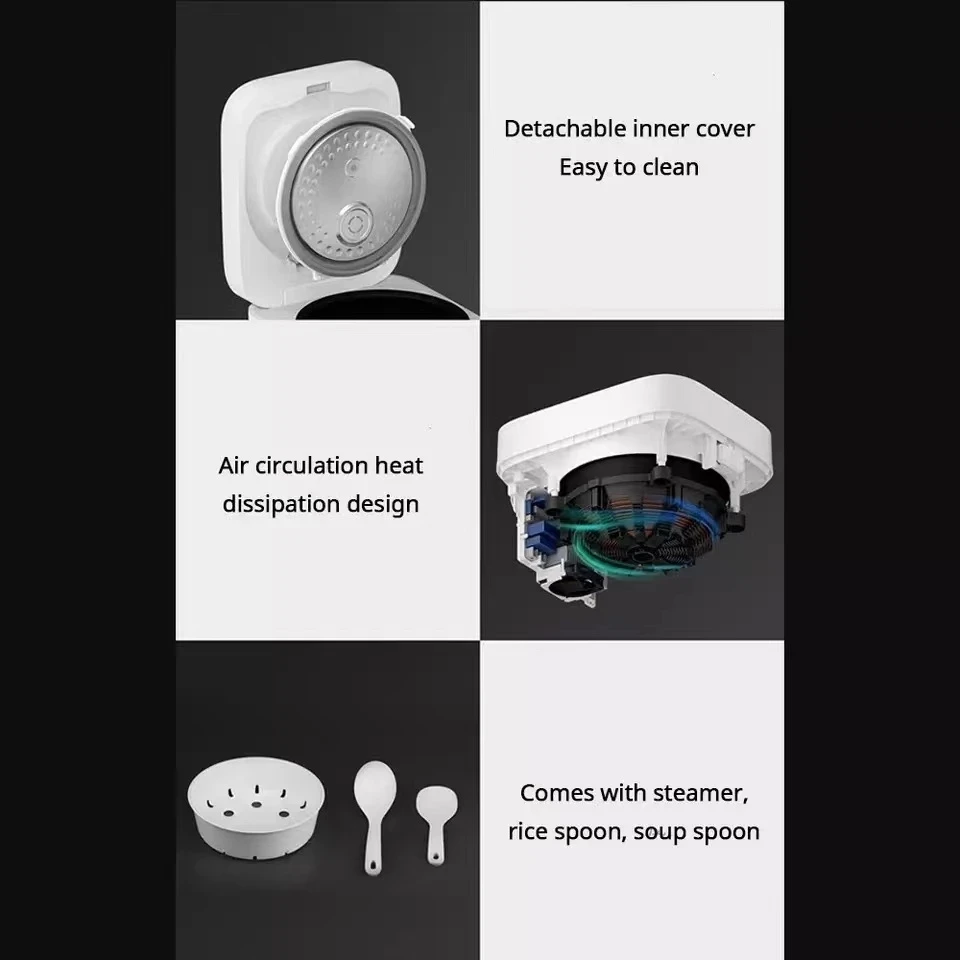 Умная электрическая рисоварка Xiaomi Mijia IH 3L литой чугун с подогревом приложение