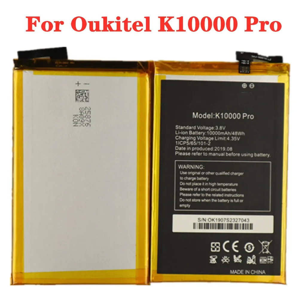 5 5-дюймовый MTK6750T 10000 мАч для Oukitel K10000 Pro оригинальные сменные аккумуляторы
