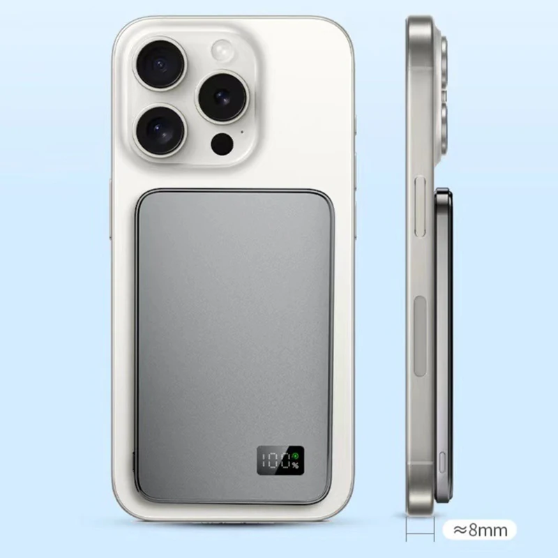 3-в-1 Magsafe Магнитный беспроводной внешний аккумулятор PD20W с быстрой зарядкой