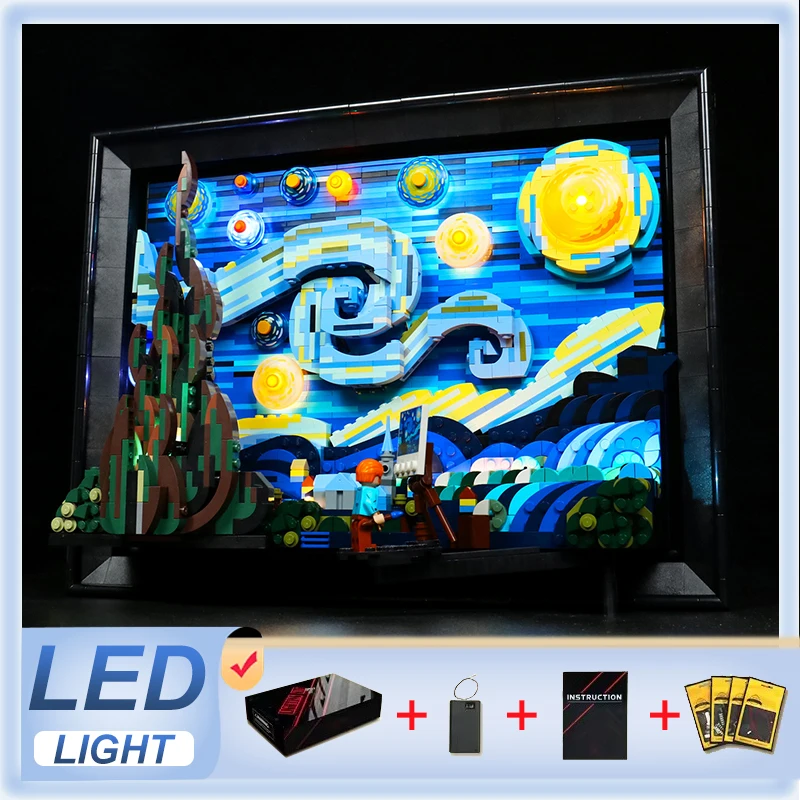 Комплект светодиодных фонарей сделай сам для LEGO 21333. Звездная ночь (только