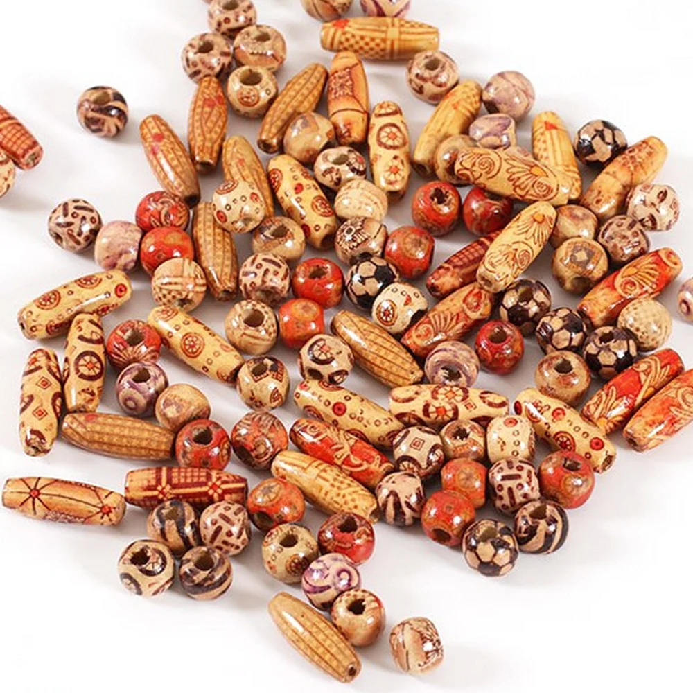 Детские деревянные бусины для волос россыпью африканские косы страшные замки