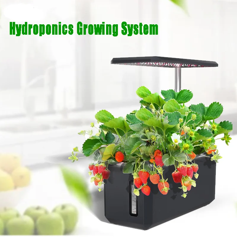 Garden Hydroponics Growing System Indoor Herb Garden With Led Grow Light Smart Garden Planter For Home Kitchen Automatic Timer