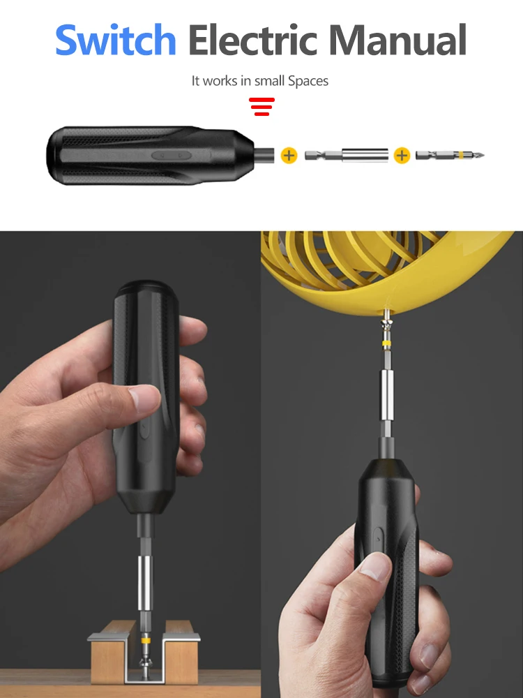 rechargeable portable screwdriver electric screwdriver kit cordless power small electronic multifunction phone repair tools free global shipping