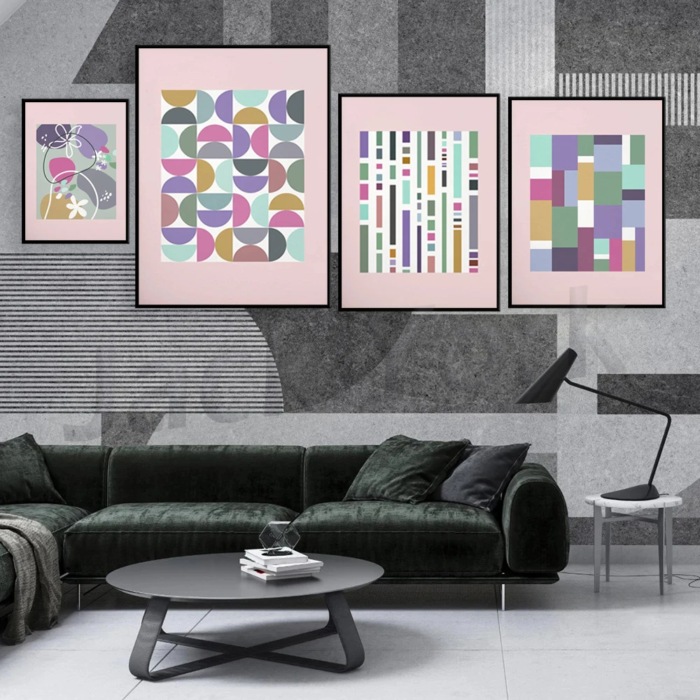 

Scandinavian Prints | PRINTABLE Gallery Wall | Muted Tones Abstract Wall Art | Abstract Poster |Mid Century Geometric