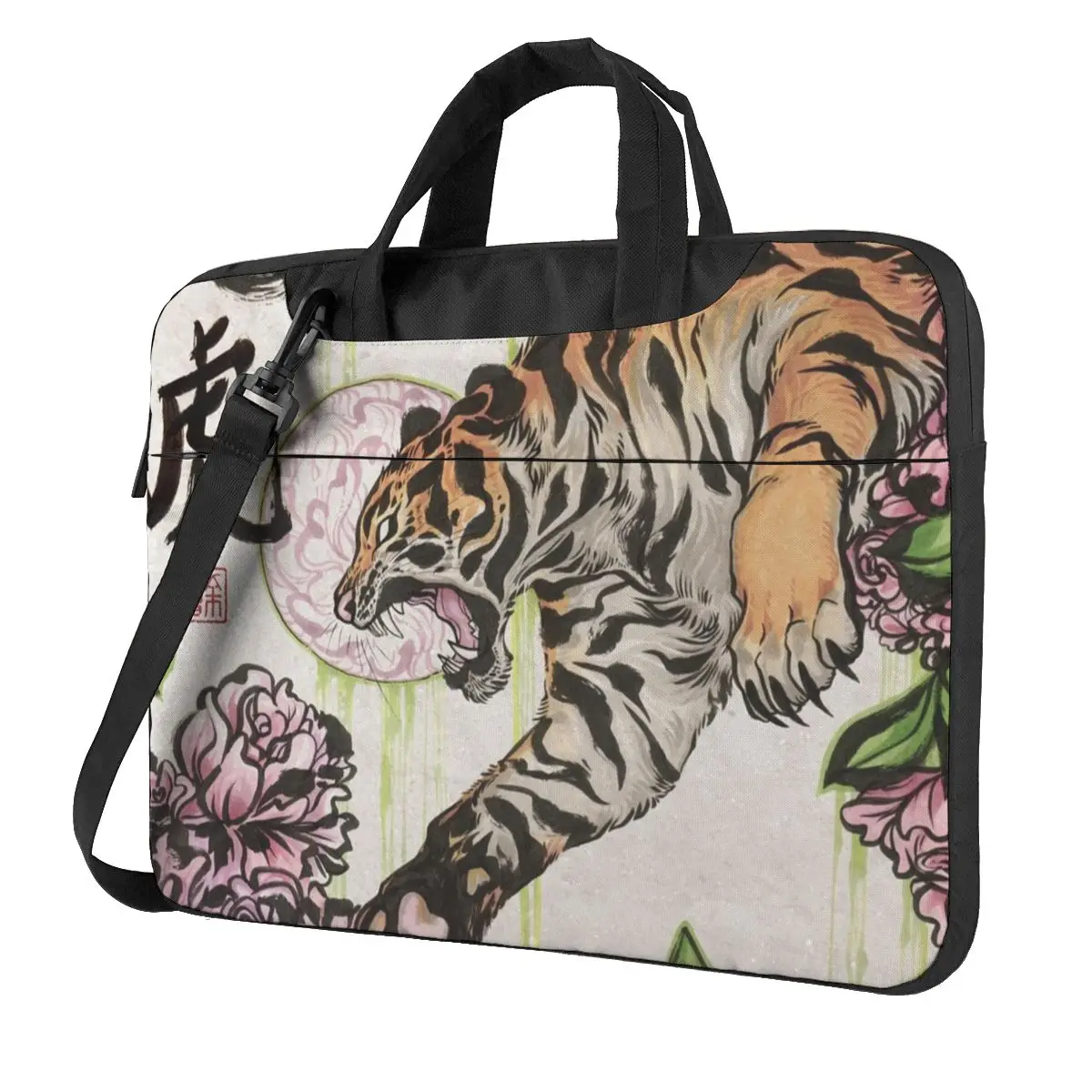

Tiger Flower Laptop Bag Chinese Print For Macbook Air Pro Xiaomi Lenovo Asus 13 14 15 15.6 Case Travelmate Shockproof Pouch