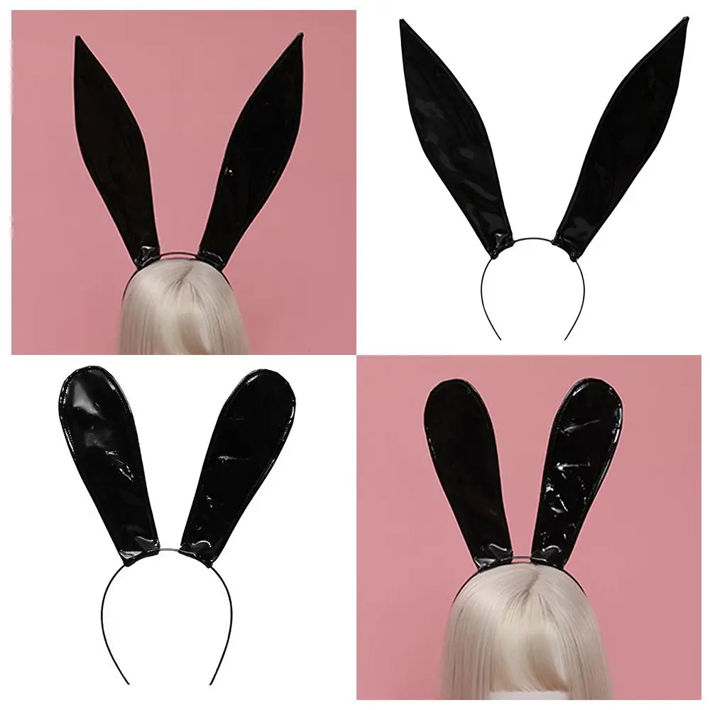 

Аксессуары для волос, Рождественская повязка на голову с Пасхальной тематикой, повязка на голову с кроликом из кожи, реквизит для косплея, Хэллоуина