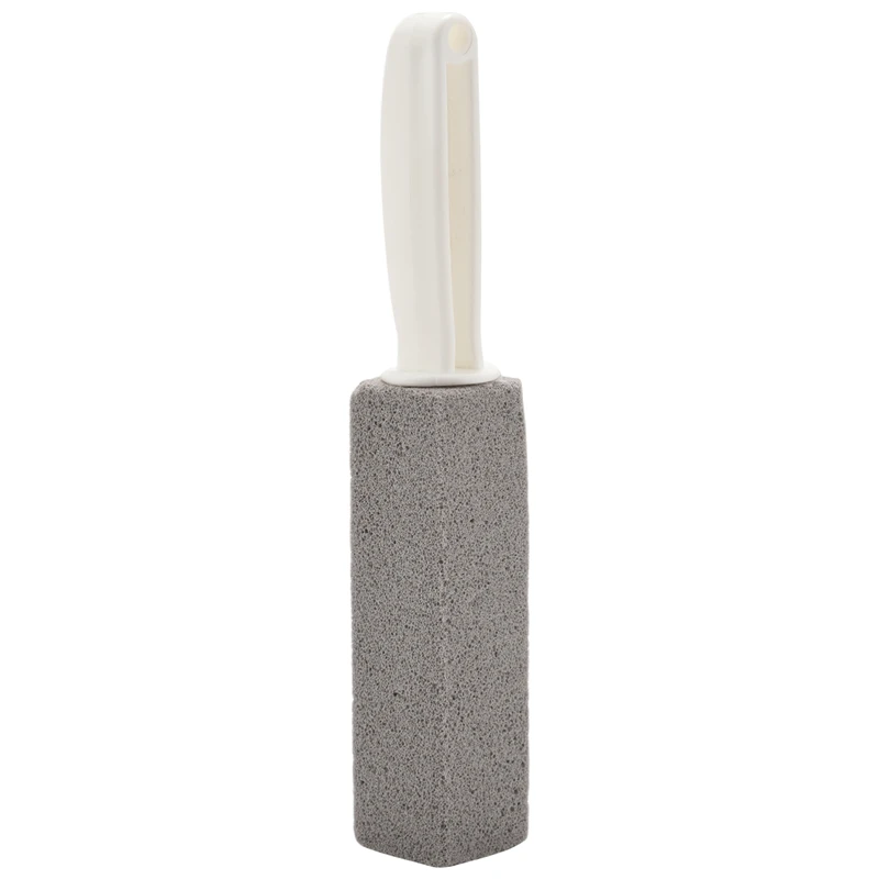 

Pumice Cleaning Stone With Handle, Toilet Bowl Ring Remover Cleaner Brush Stains And Hard Water Ring Remover Rust Grill Griddle