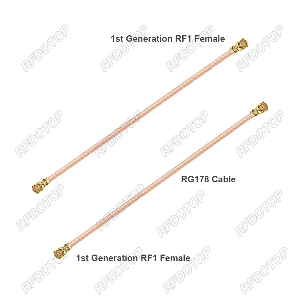 

Кабель RFDOTOP uFL/IPX/RF1 к uFL/IPX/RF1 RG178 10 шт