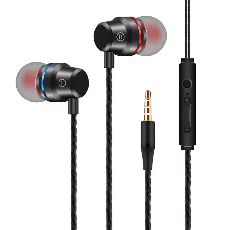 

3.5mm Wired Earphones In-ear Gaming Headphones For PUBG Dynamic Bass Music Earpiece HiFI Stereo Sports Headset With Microphone