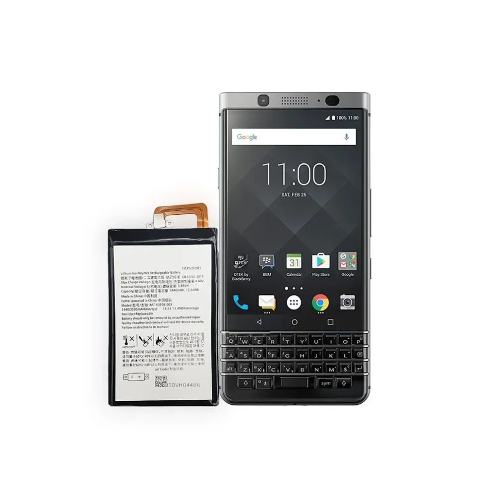 Сменный аккумулятор для мобильного телефона BlackBerry KeyOne K1 Key1 BBB100-1 BAT-63108-003