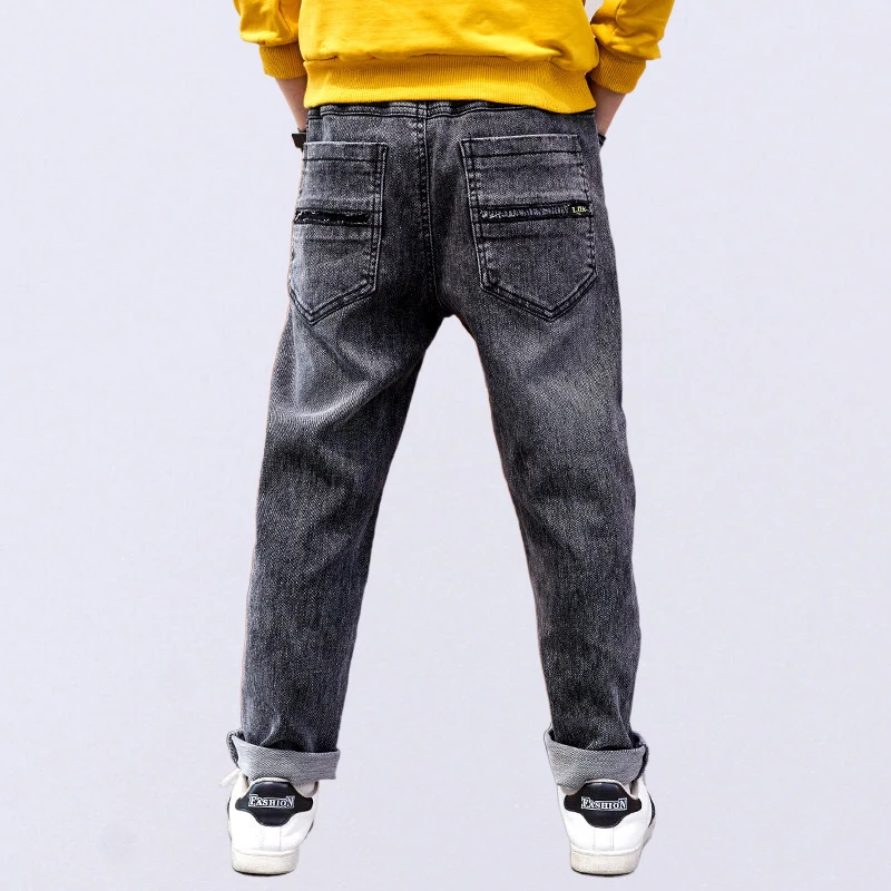 Джинсы для мальчиков штаны больших весенне-осенние детские джинсы подростков