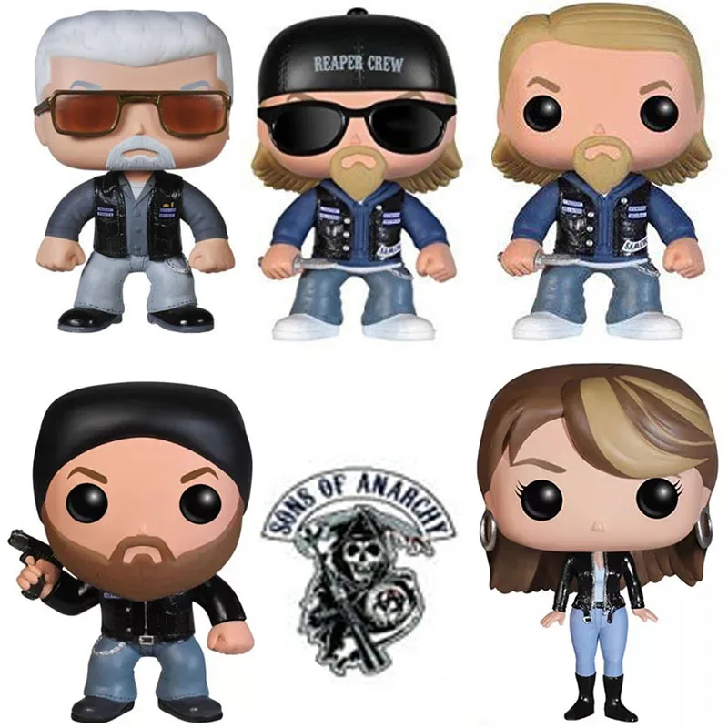 

Funkoe Sons of Anarchy Jax Teller #88 Opie Winston #91 Gemma Teller Morrow #90 Clay Morrow #89 Vinyl Figure Toys Funkoe Figure