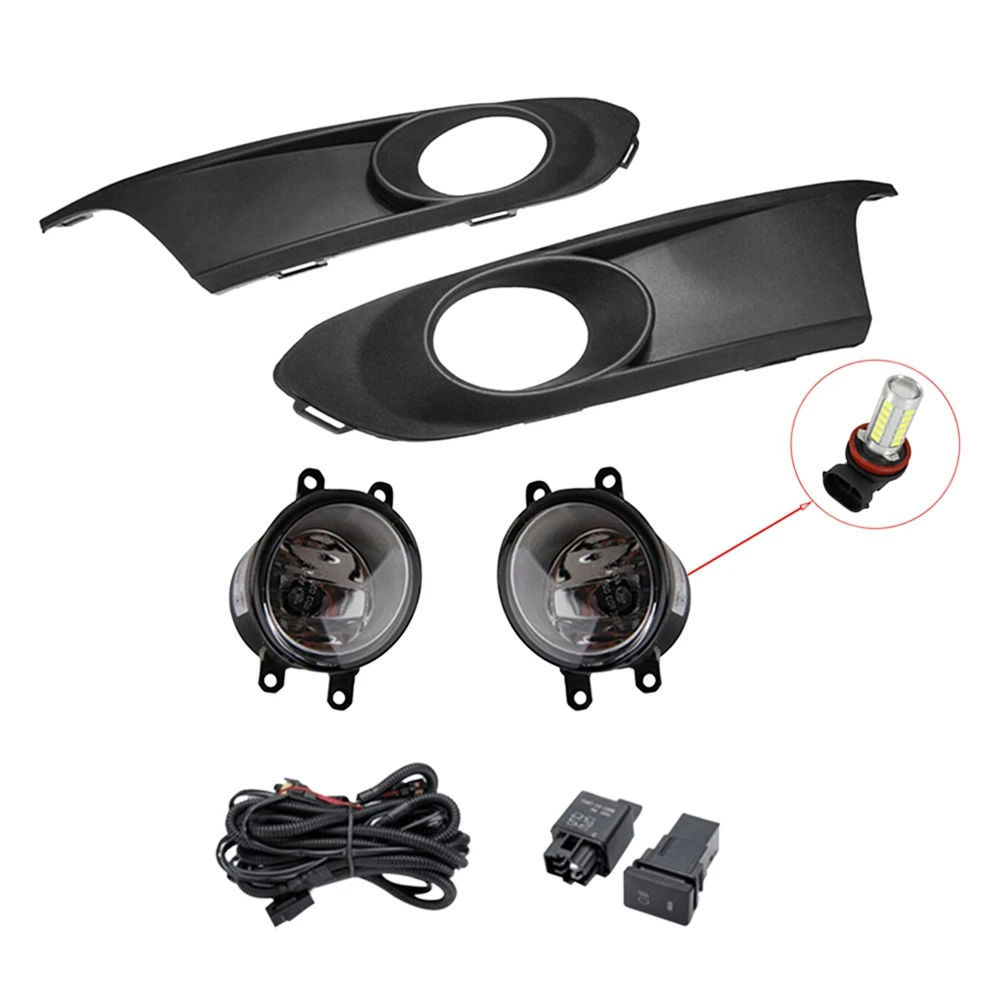 

Светодиодные противотуманные фары, передсветильник фара, противотуманная фара, крышка гриля, ободок, переключатель, противотуманные фары в...