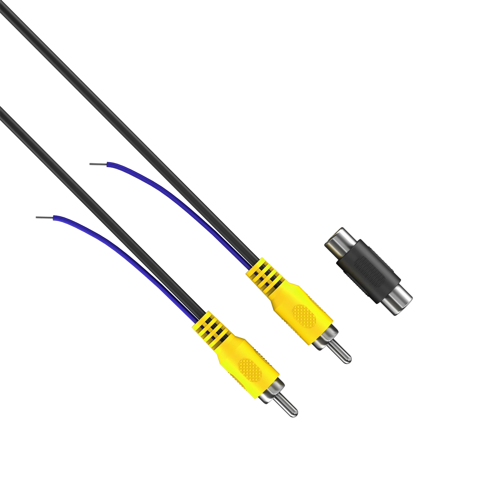 

Double Shielded Car Rear View Camera RCA Extension Cord Pure Copper Backup Camera Video Cable