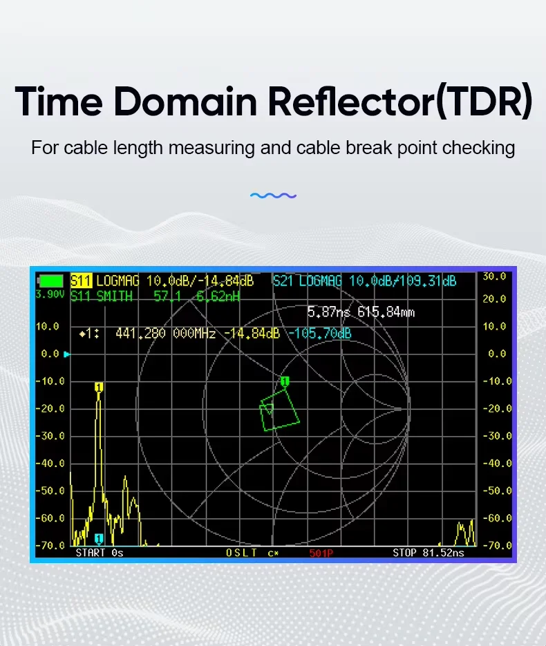 SA6 V3 Портативный векторный сетевой анализатор 1 МГц-6 ГГц VNA для антенны MF/HF/VHF/UHF/SHF