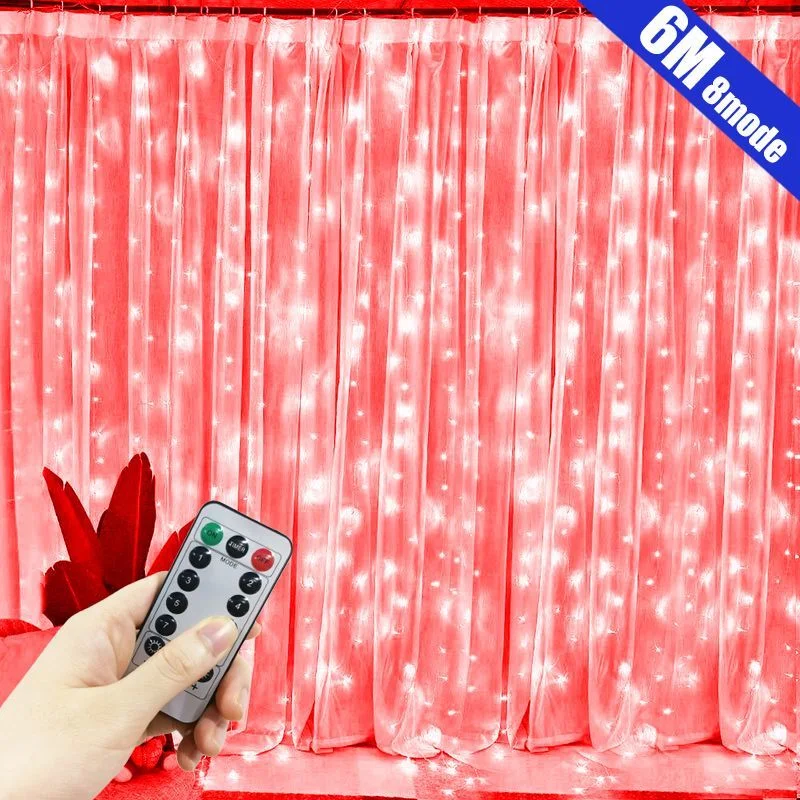 

3x3m/3x2m/3x1m LED Icicle String Lights Christmas Fairy Lights Garland Outdoor Home For Wedding Party Curtain Garden Decoration