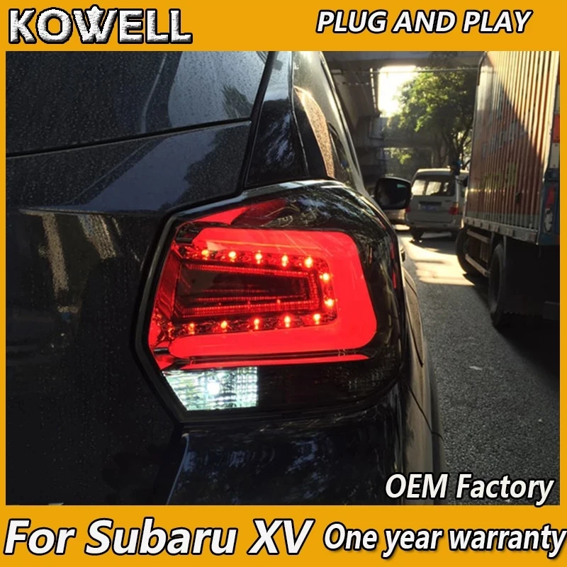 KOWELL Car Styling for Subaru XV Taillight 2013 2014 2015-2016 Subaru XV Tail Lamp Rear Trunk Lamp DRL+Signal+Brake+Reverse