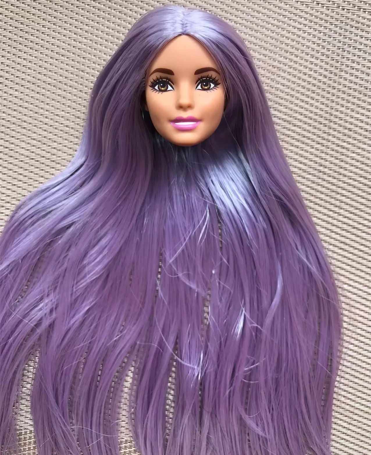 Оригинальные кукольные головки с длинными мягкими волосами голова 70-60-й леди