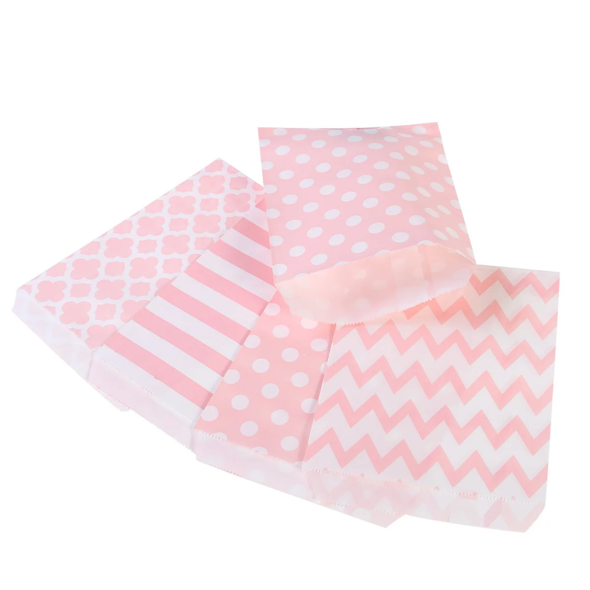 

48 Striped Polka Dot Chevron Paper Party Gift Packing for Wedding
