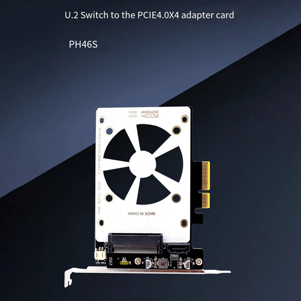Фото 【A01R~】 Адаптер U.2 SSD на PCIE4.0, карта расширения PCI Express 4.0 X4 X8 X16 SFF-8639 для Windows8/10/Linux №1