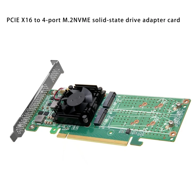 Фото 4-портовая интерфейсная плата M.2 NVMe PLX8747 Control PCIe X16 Адаптер расширения для серверного решения для хранения №2