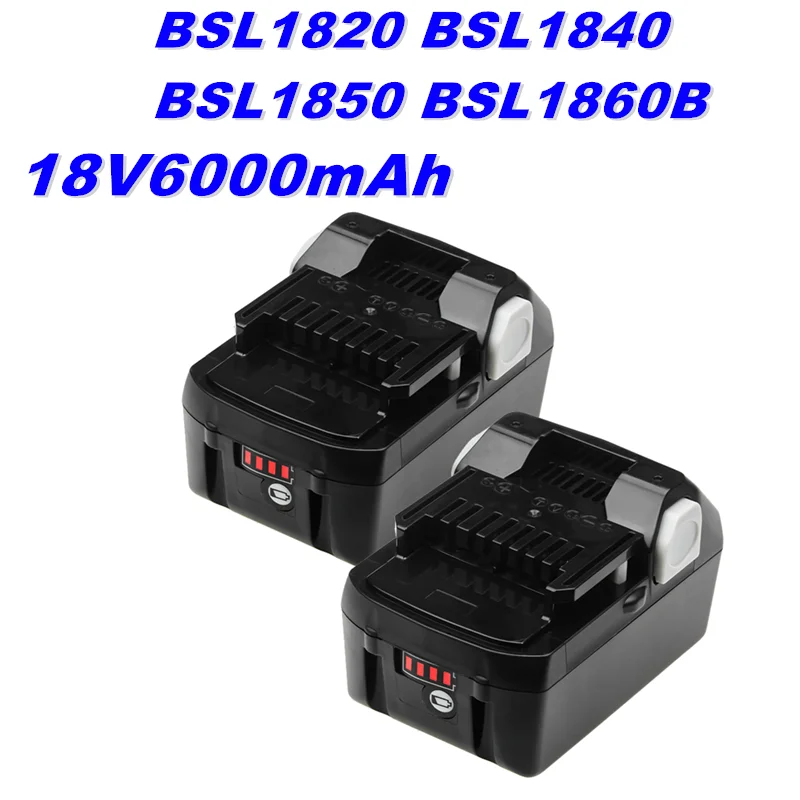 

18V 4Ah 6Ah Li-Ion BSL1830B Ersatz Batterie für HITACHI BSL1820 BSL1840 BSL1850 BSL1860B Power Werkzeuge Batterien