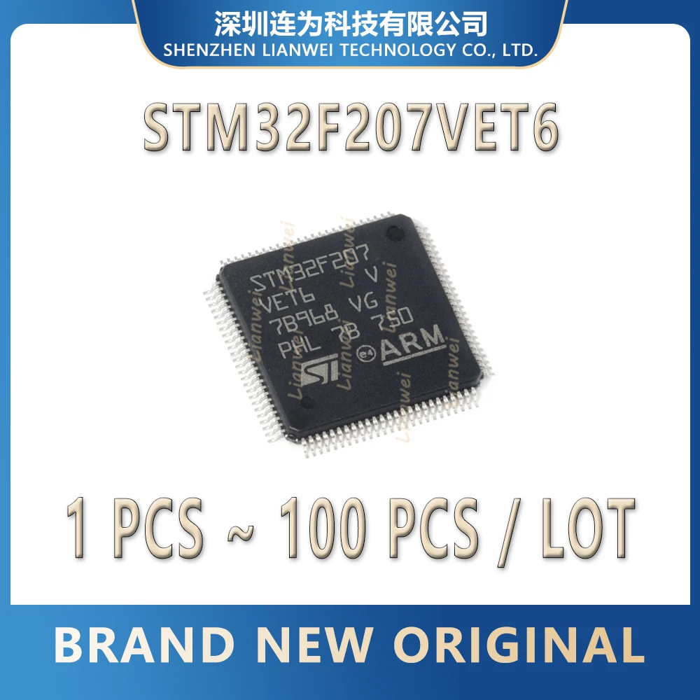 STM32F207VET6 STM32F207VE STM32F207 STM32F STM32 STM IC MCU Chip LQFP-100